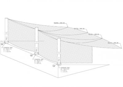Fresno Grizzlies Chukchansi Park Barrier Net-Tension Netting